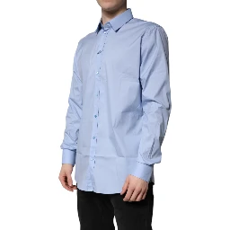 Light Blue Cotton GOLD Dress Formal Shirt