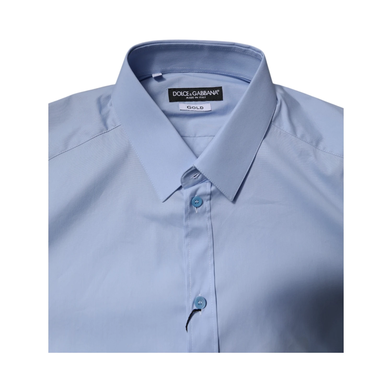 Light Blue Cotton GOLD Dress Formal Shirt
