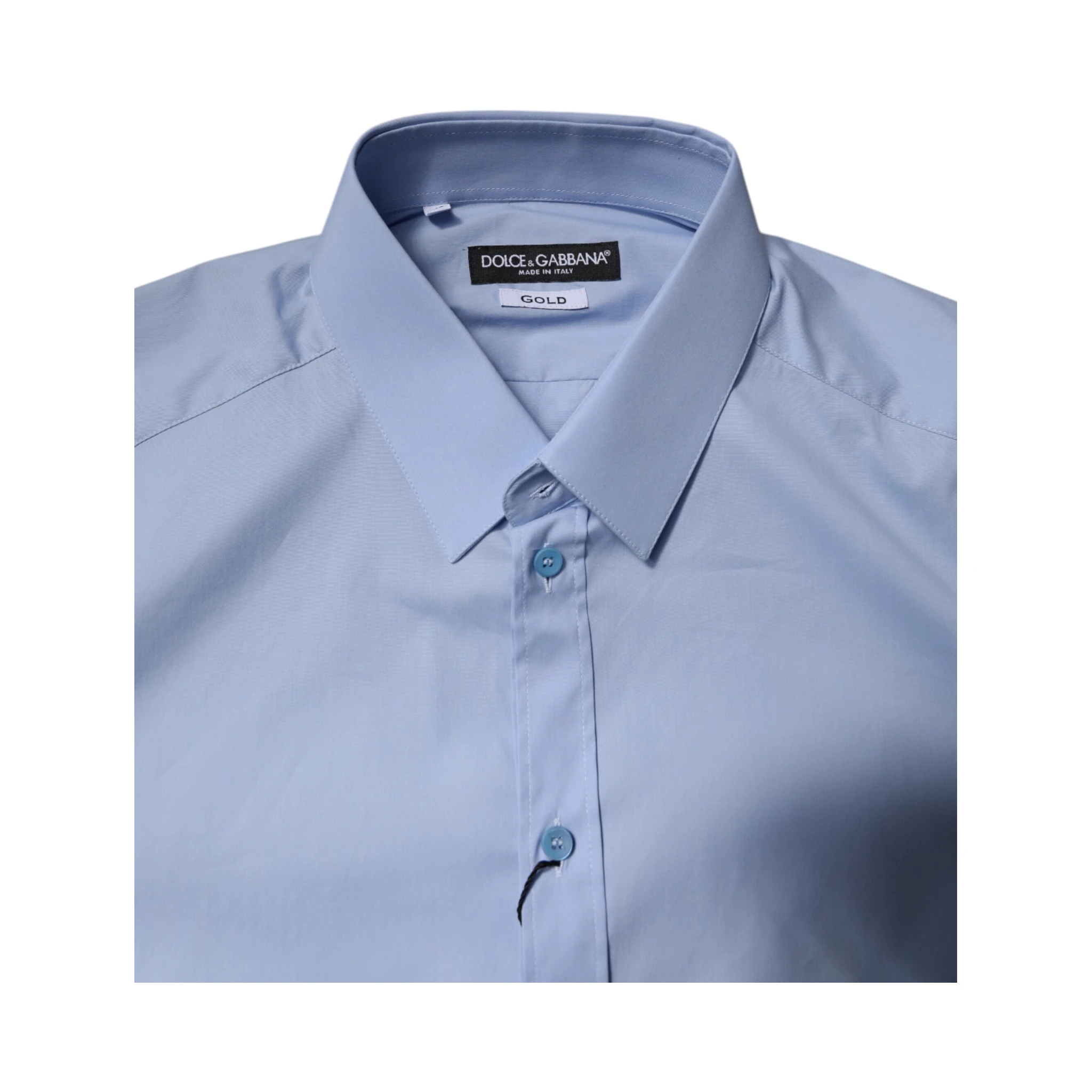 Light Blue Cotton GOLD Dress Formal Shirt