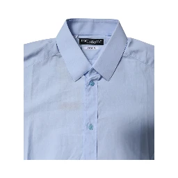 Light Blue Cotton GOLD Dress Formal Shirt