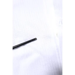 White Cotton Collared GOLD Dress Formal Shirt