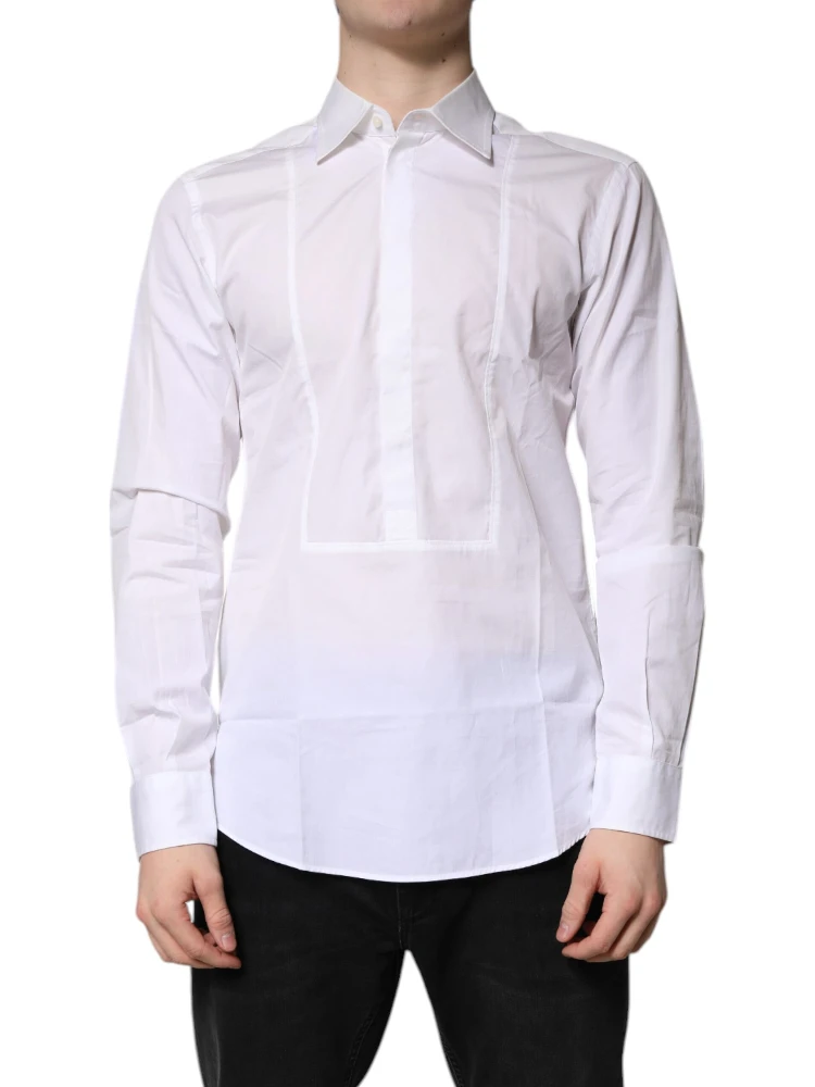 White Cotton Collared Dress Formal Shirt