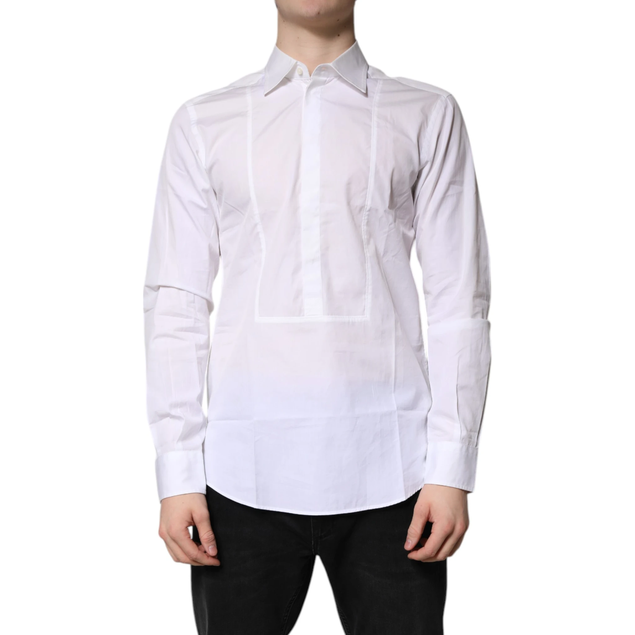 White Cotton Collared Dress Formal Shirt