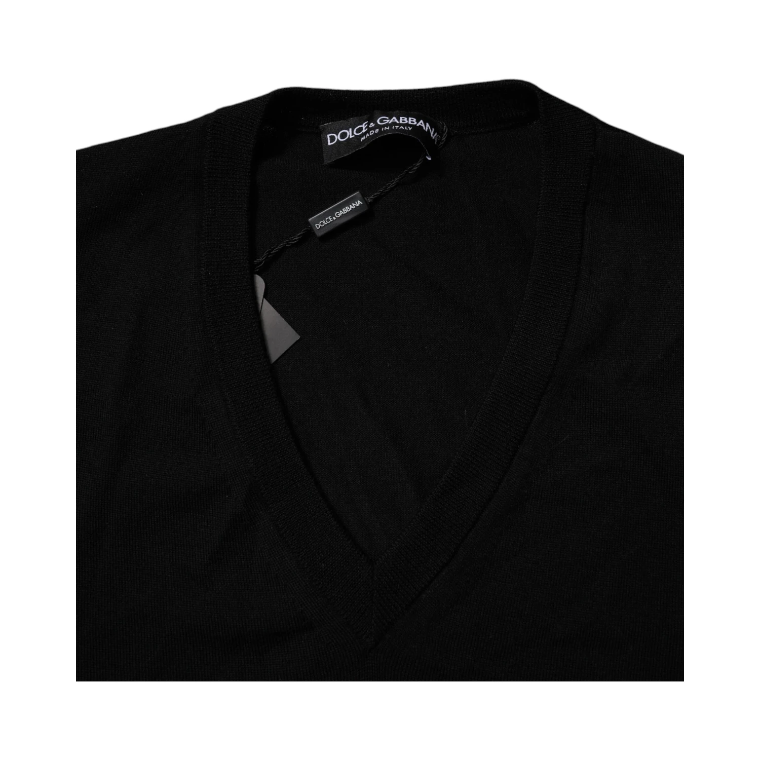 Black Camouflage V-neck Pullover Sweater