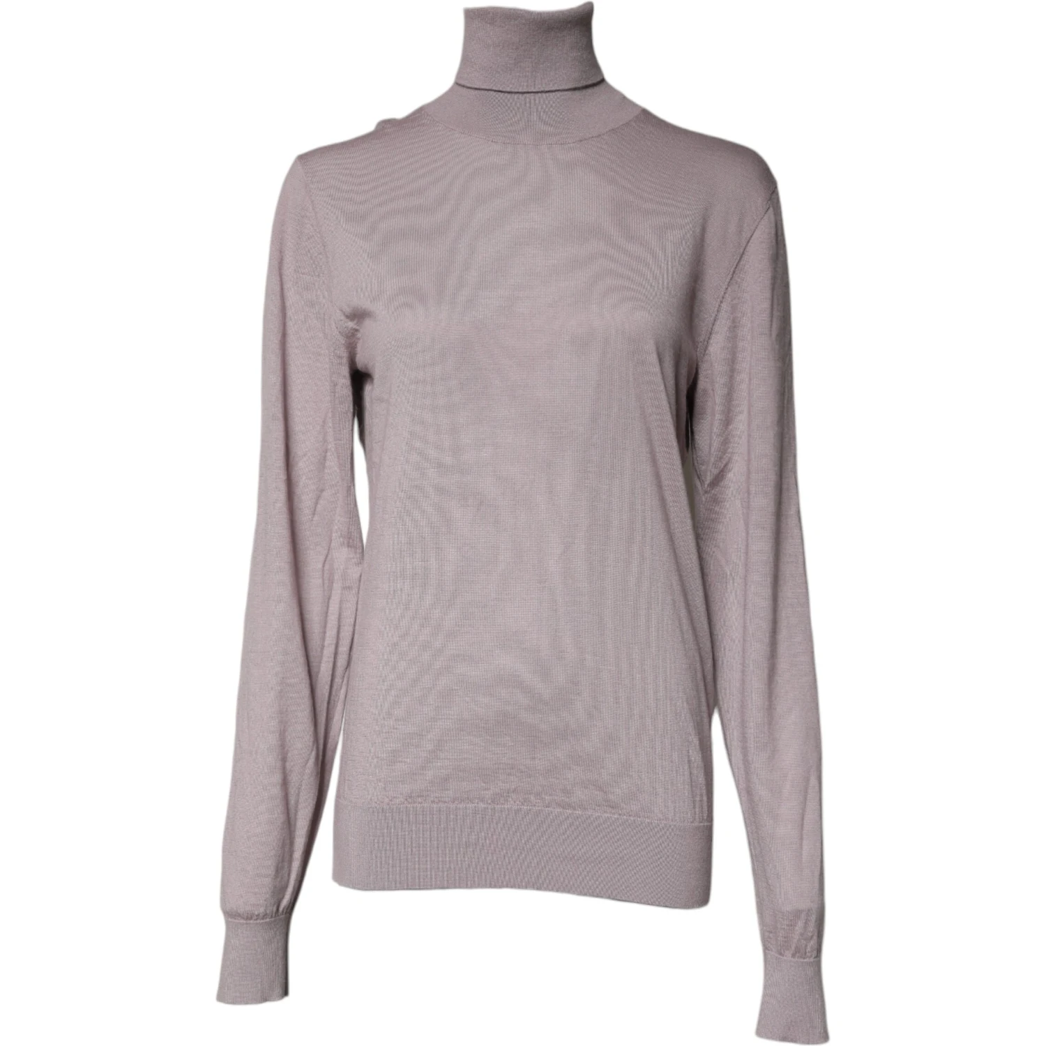 Brown Cashmere Turtleneck Pullover Sweater