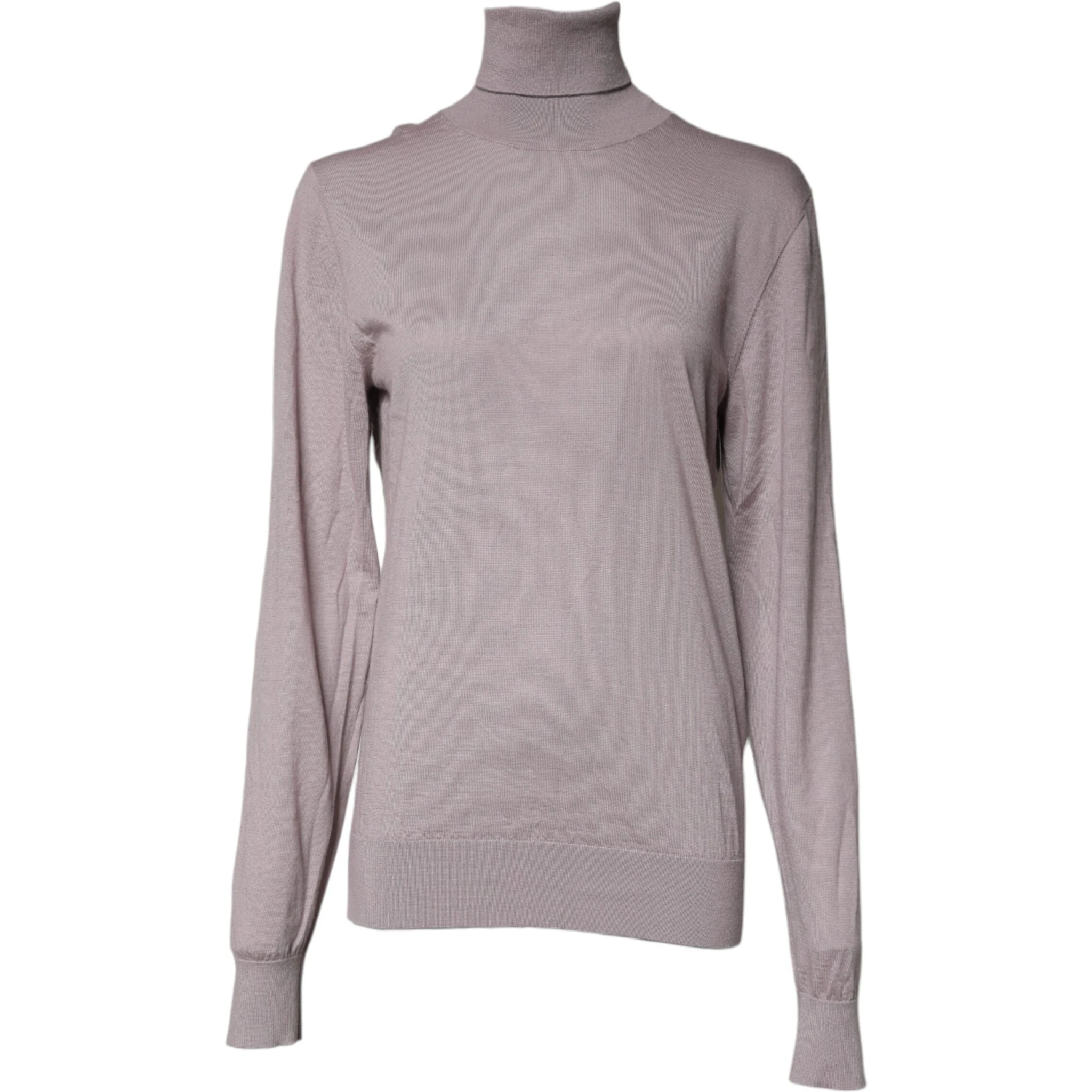 Brown Cashmere Turtleneck Pullover Sweater