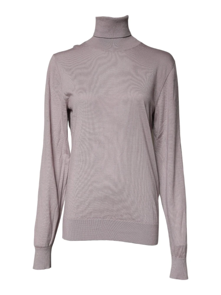 Brown Cashmere Turtleneck Pullover Sweater alternative