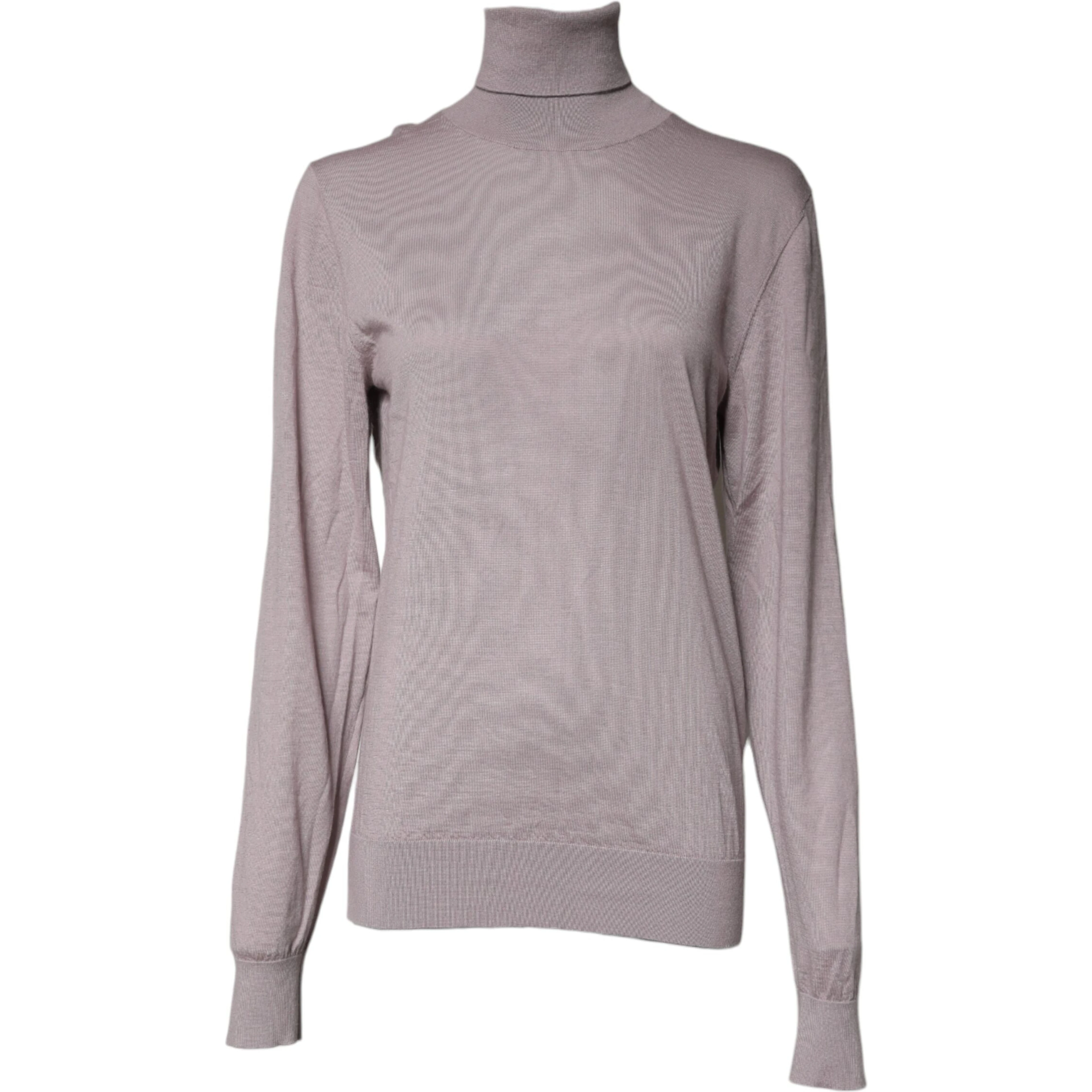 Brown Cashmere Turtleneck Pullover Sweater