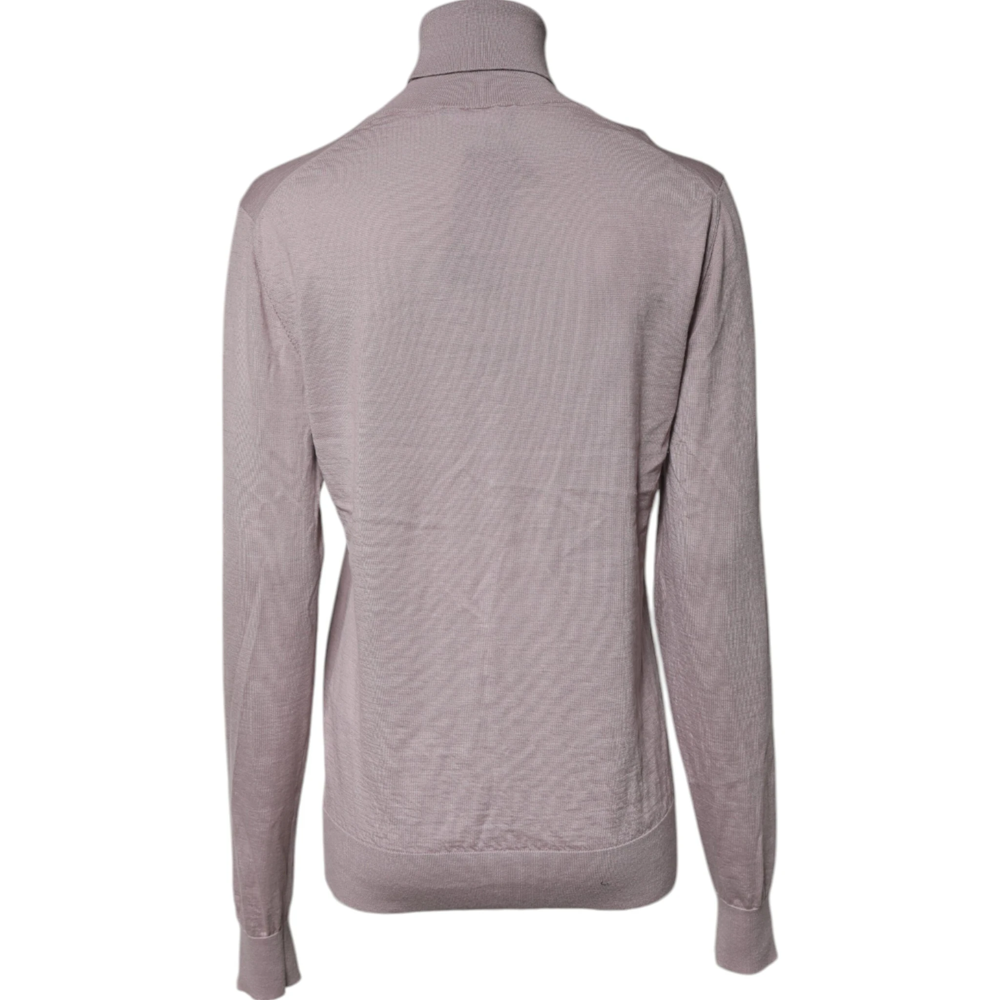 Brown Cashmere Turtleneck Pullover Sweater