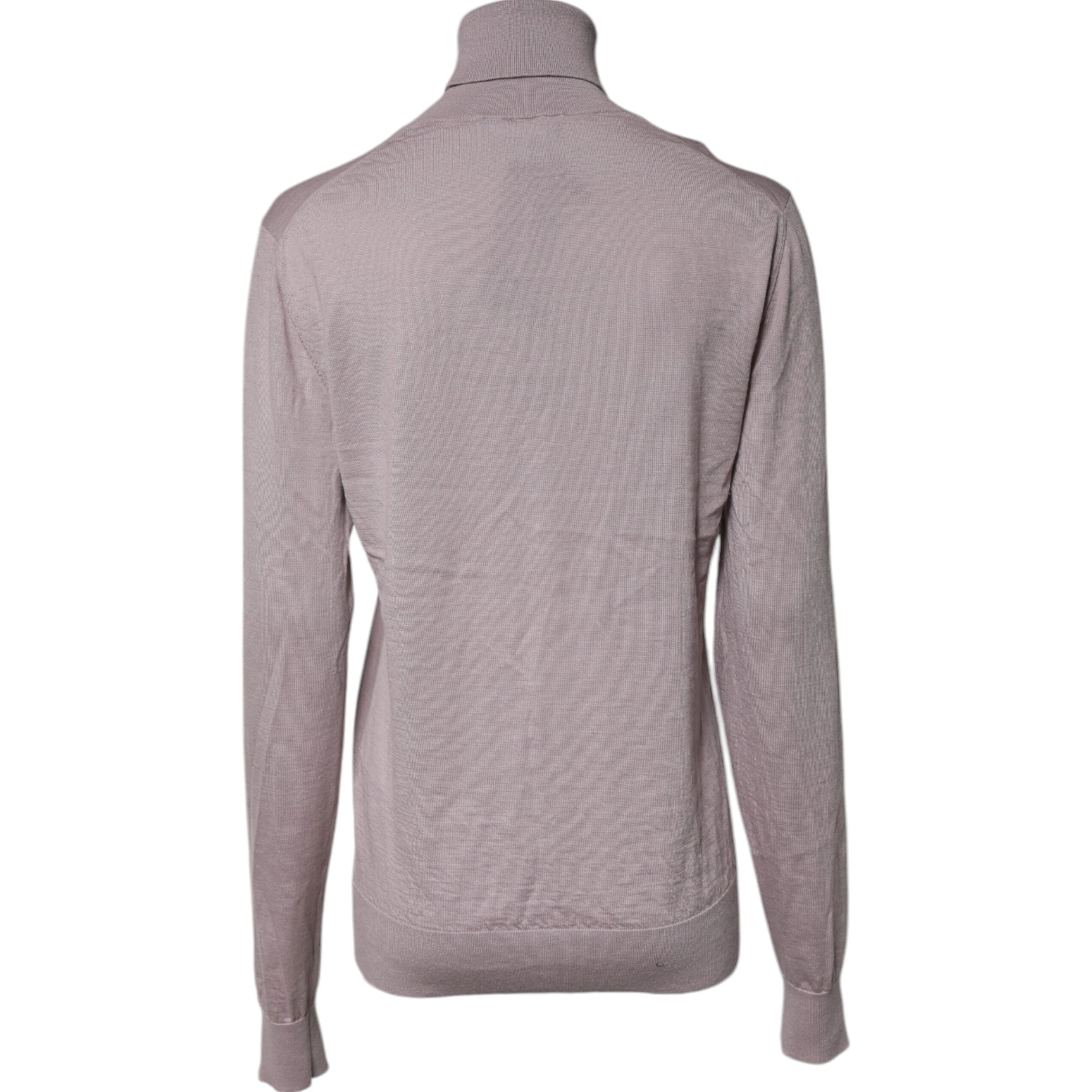 Brown Cashmere Turtleneck Pullover Sweater