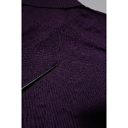 Violet Cashmere Collared Polo T-shirt