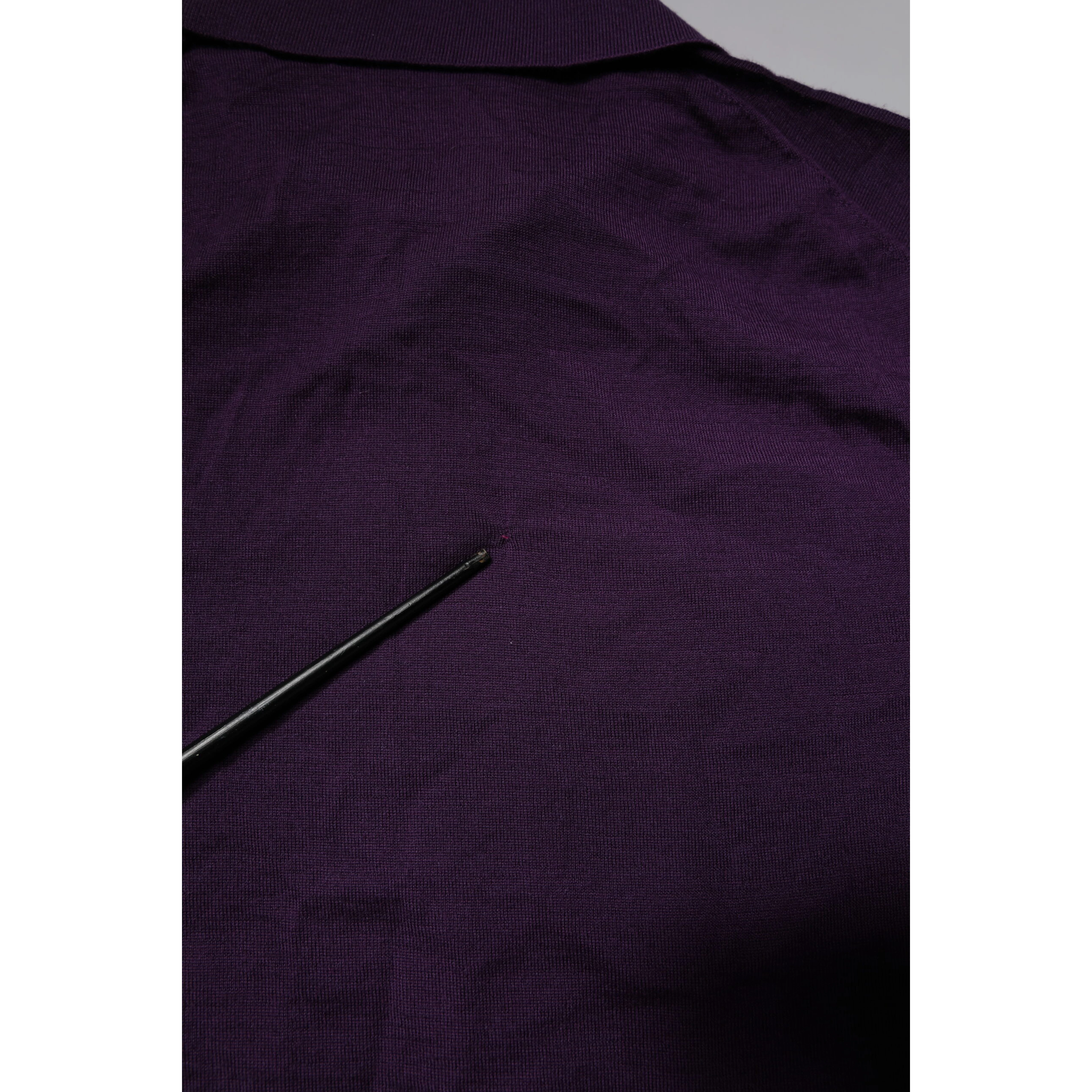 Violet Cashmere Collared Polo T-shirt