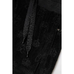 Black All-Over DG Logo Print Jogger Pants