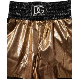 Metallic Gold High Waist Women Hotpants Short