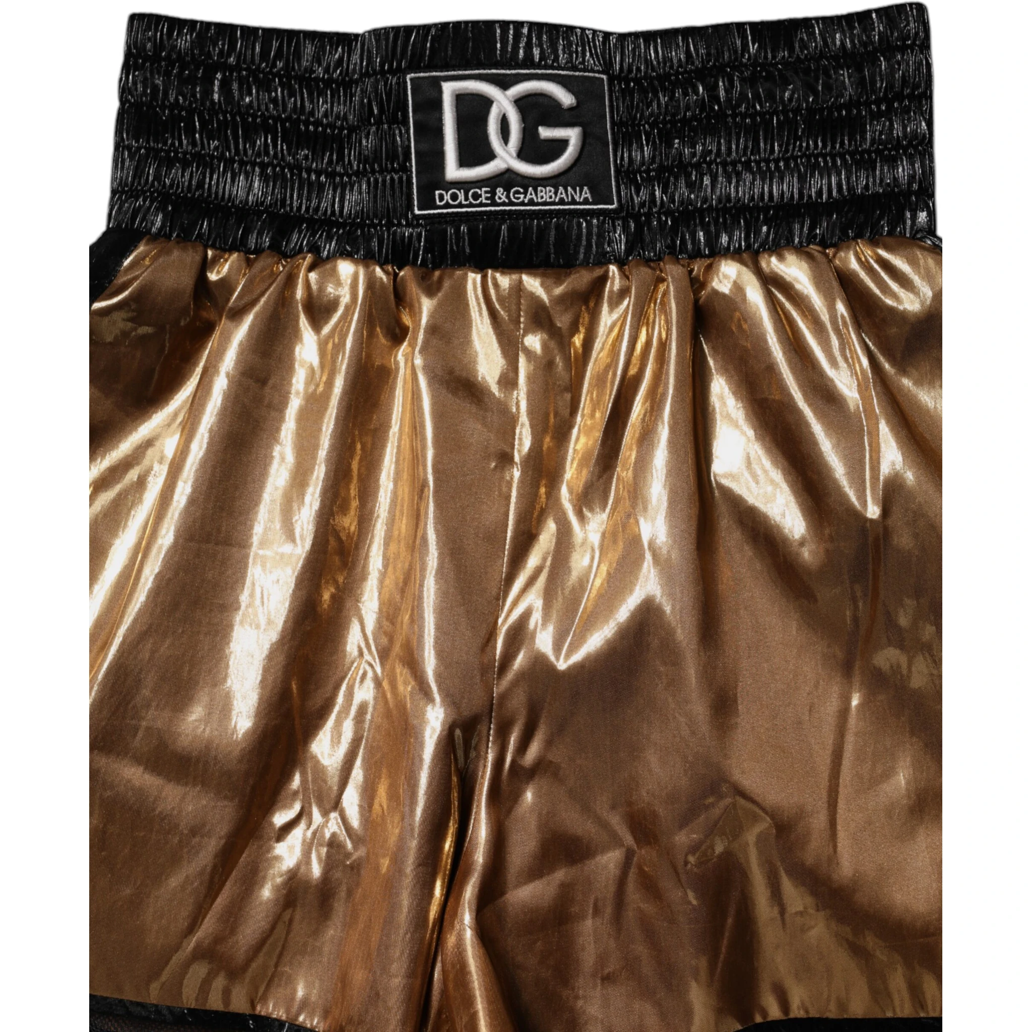 Metallic Gold High Waist Women Hotpants Short