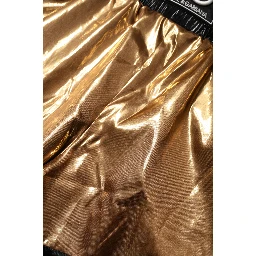 Metallic Gold High Waist Women Hotpants Short