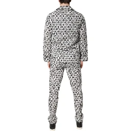 Black White DG Print Cotton Pajama Set Sleepwear