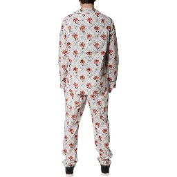 Multicolor Floral Print Cotton Pajama Set Sleepwear
