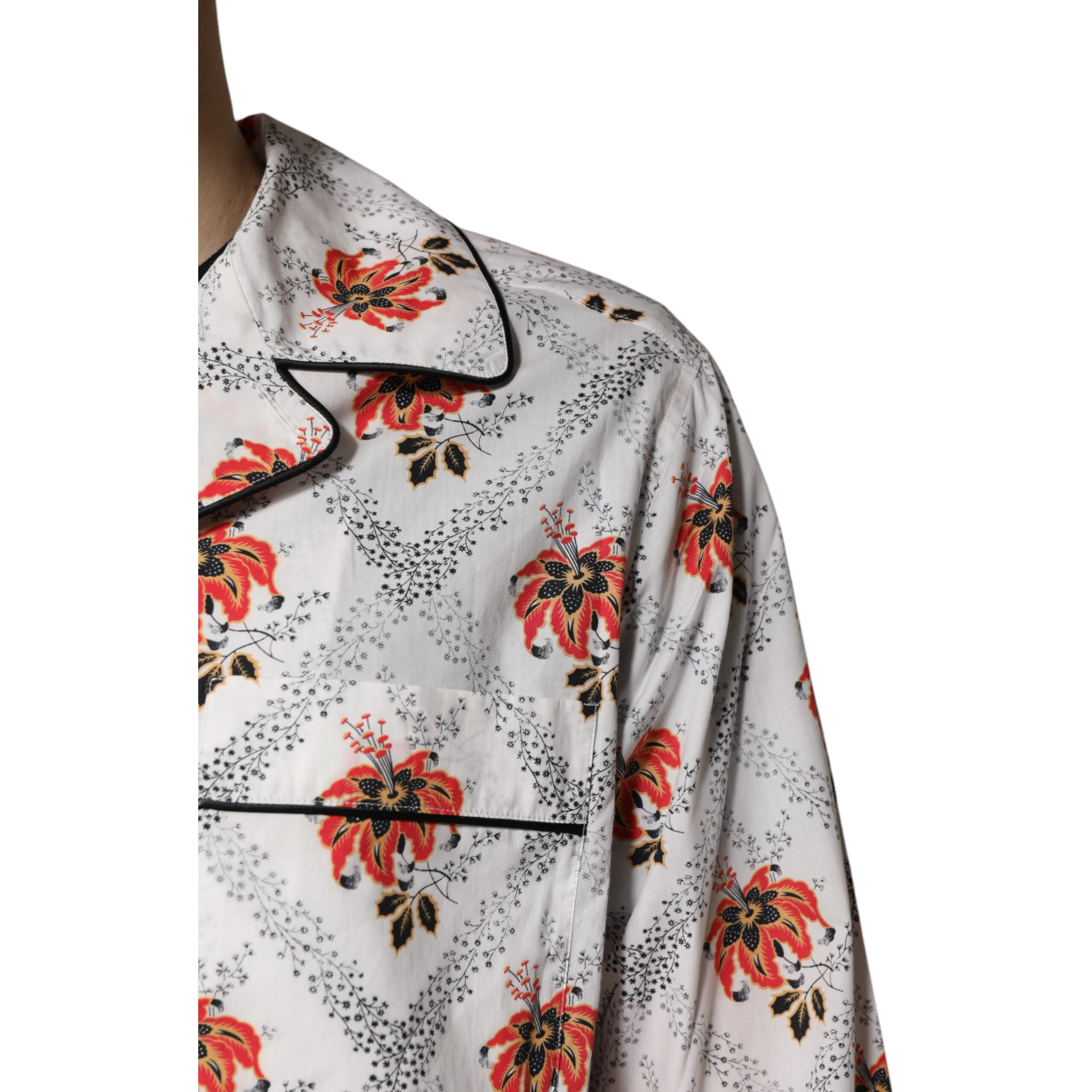 Multicolor Floral Print Cotton Pajama Set Sleepwear
