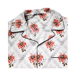 Multicolor Floral Print Cotton Pajama Set Sleepwear