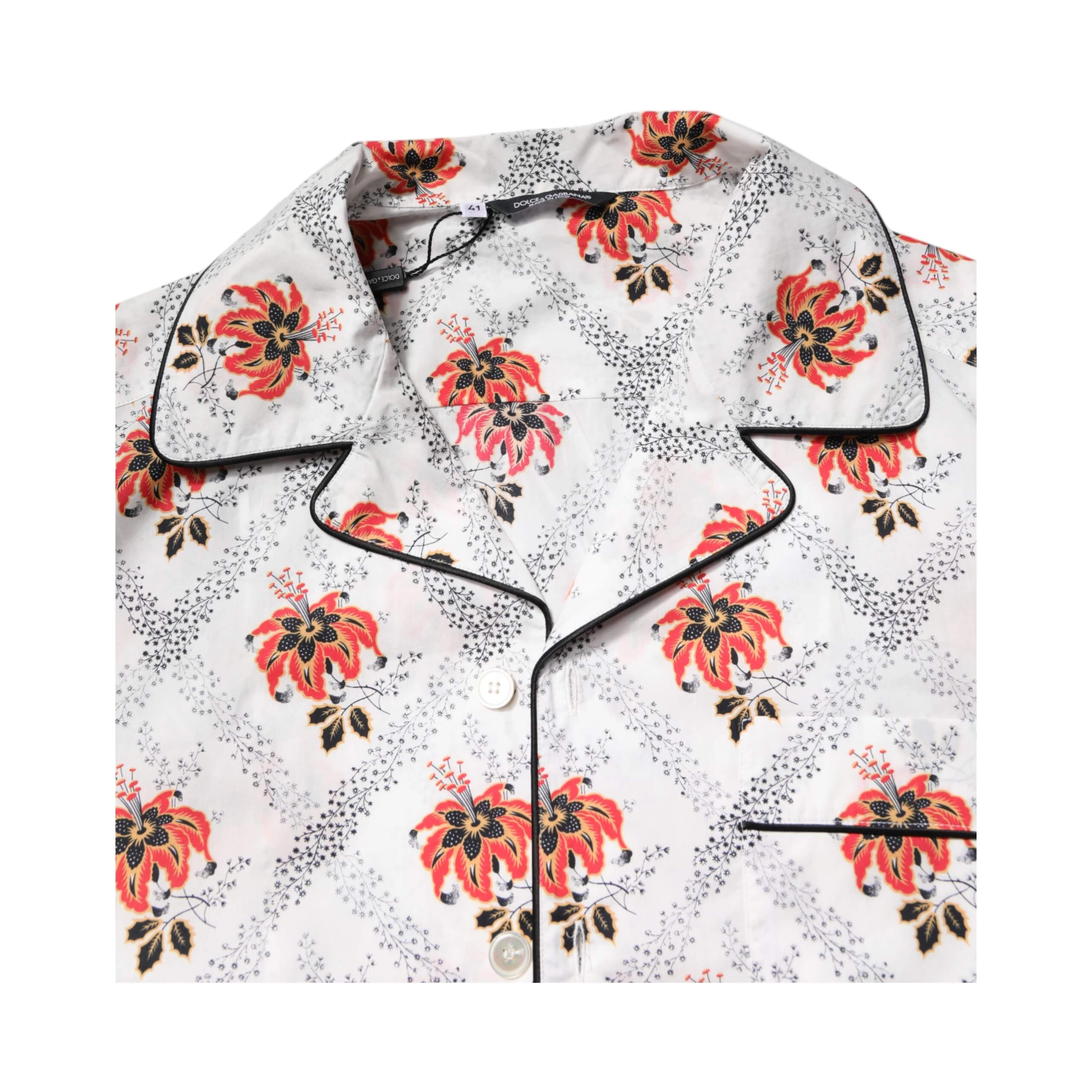 Multicolor Floral Print Cotton Pajama Set Sleepwear