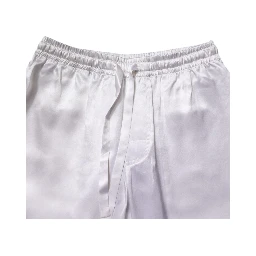 White Satin Silk Men Pajama Set Sleepwear