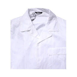 White Cotton Shirt Pants Pajama Set Sleepwear