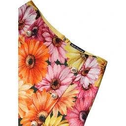 Multicolor Floral High Waist Mini Skirt