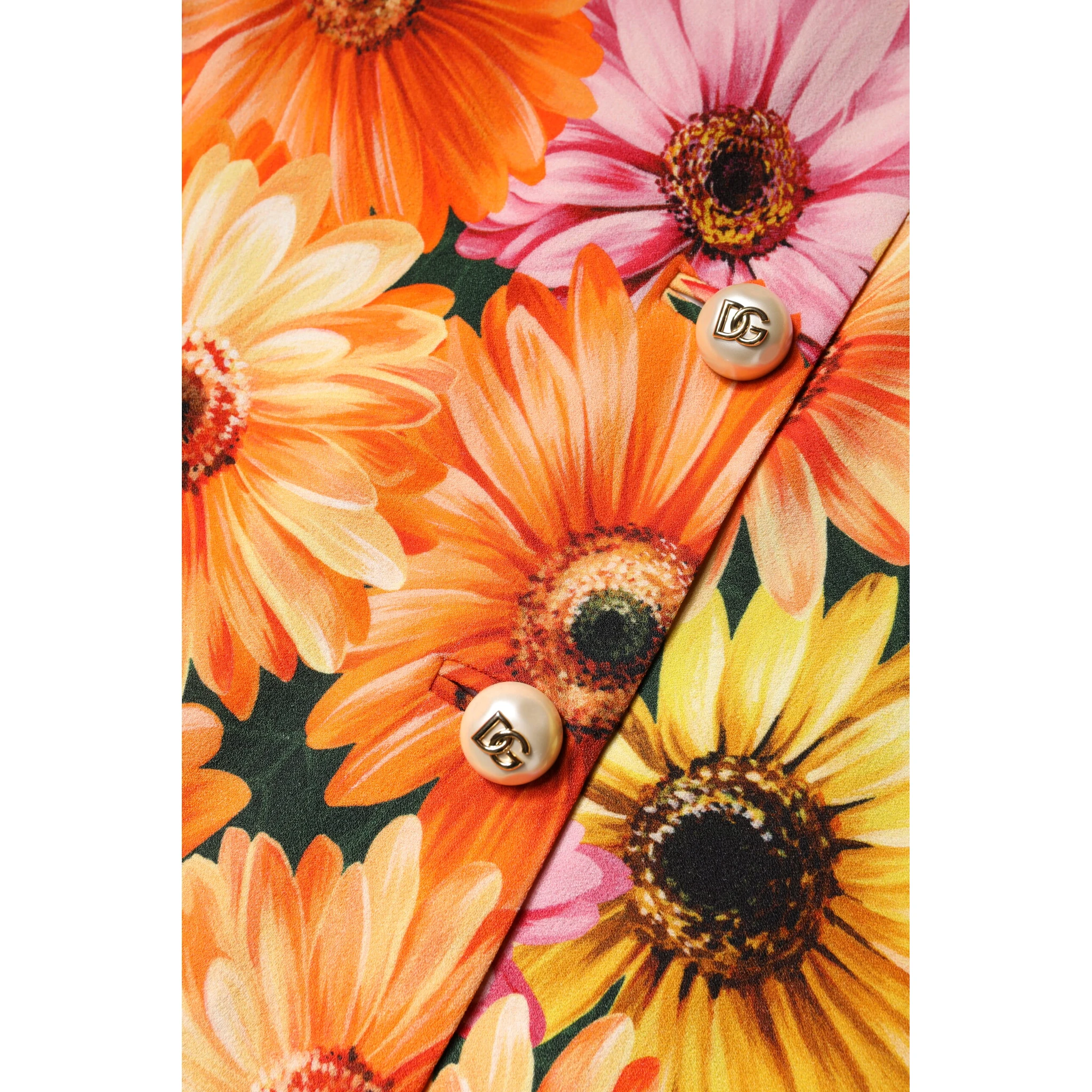 Multicolor Floral High Waist Mini Skirt