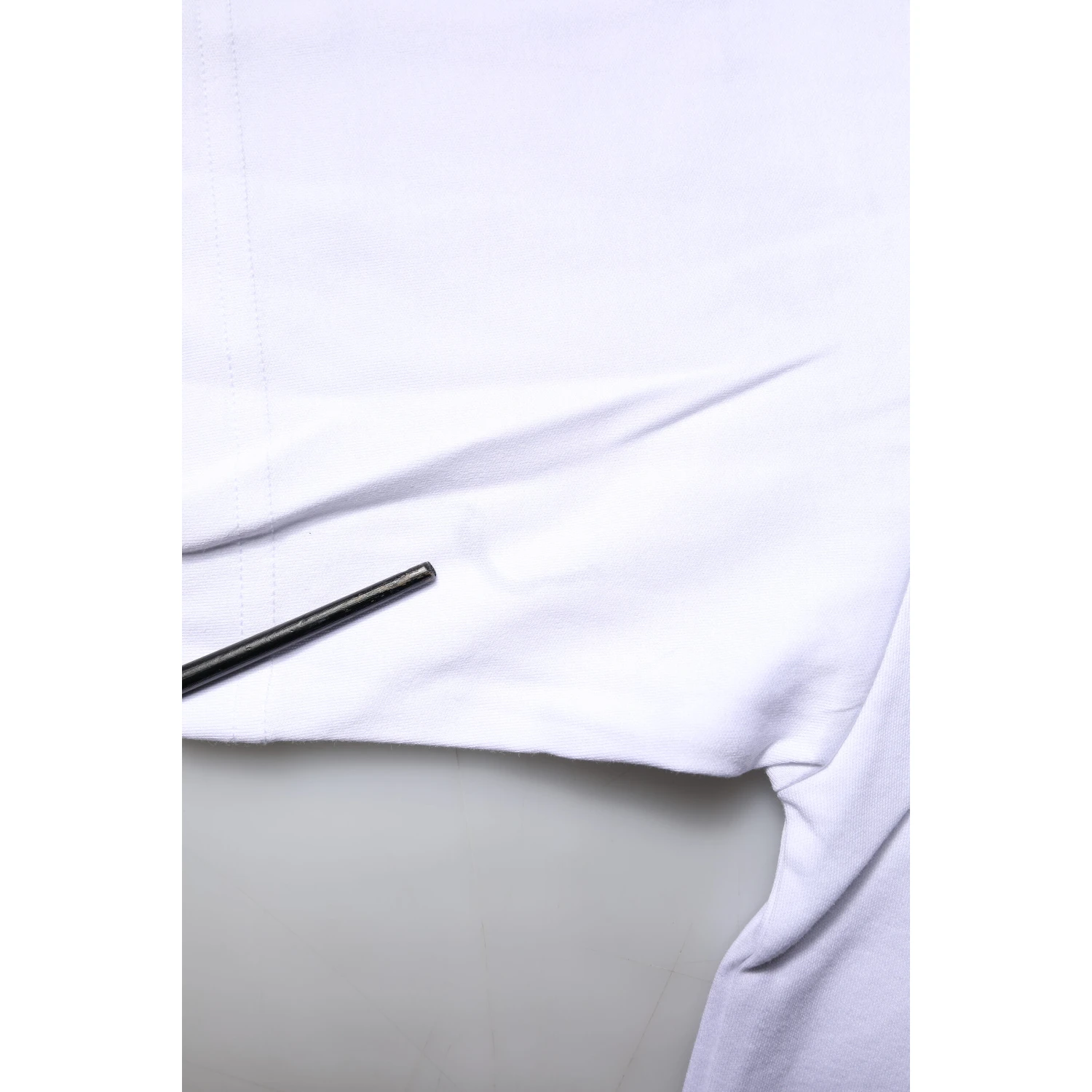 White Printed Cotton Crew Neck Tee T-shirt