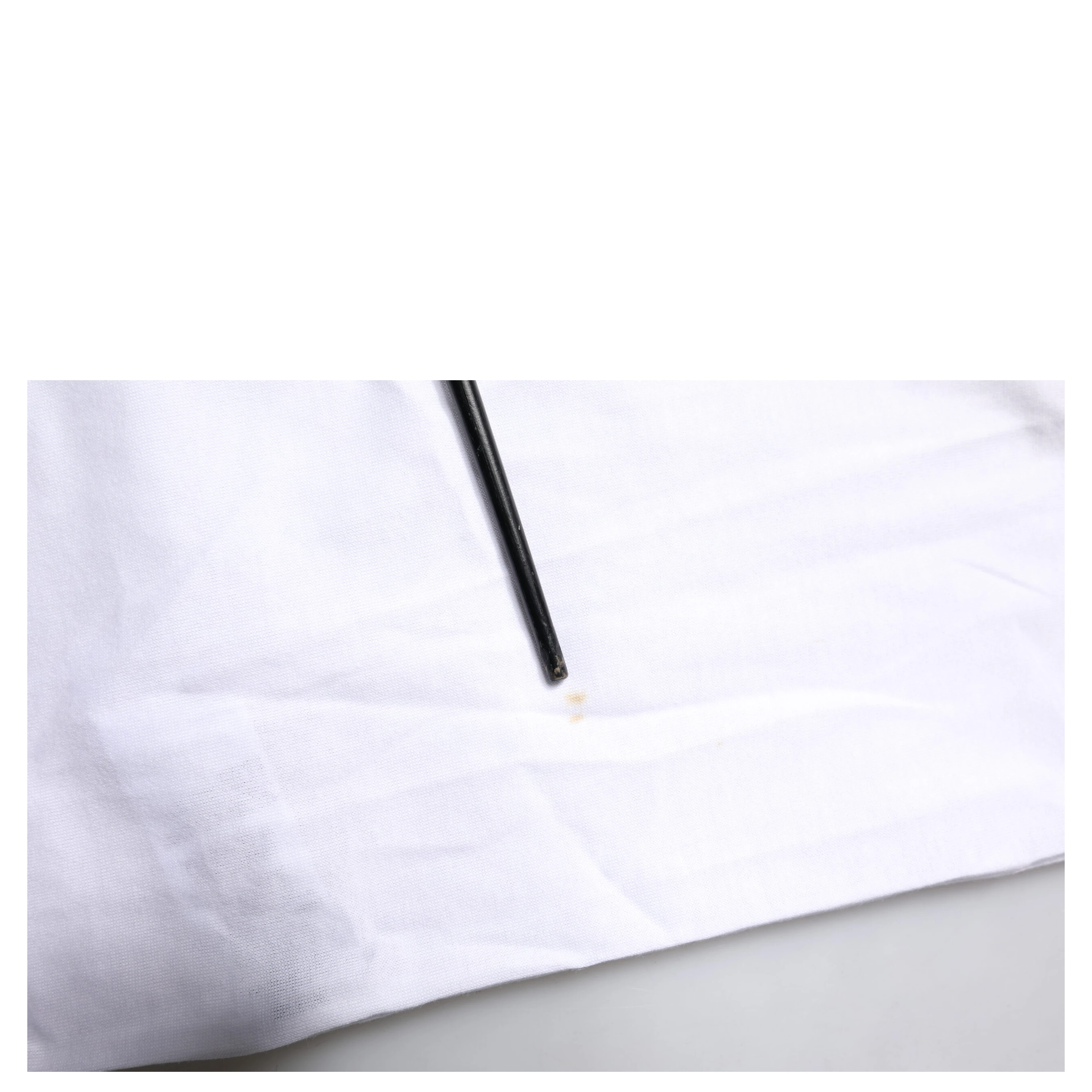White Cotton Logo Print Round Neck T-shirt