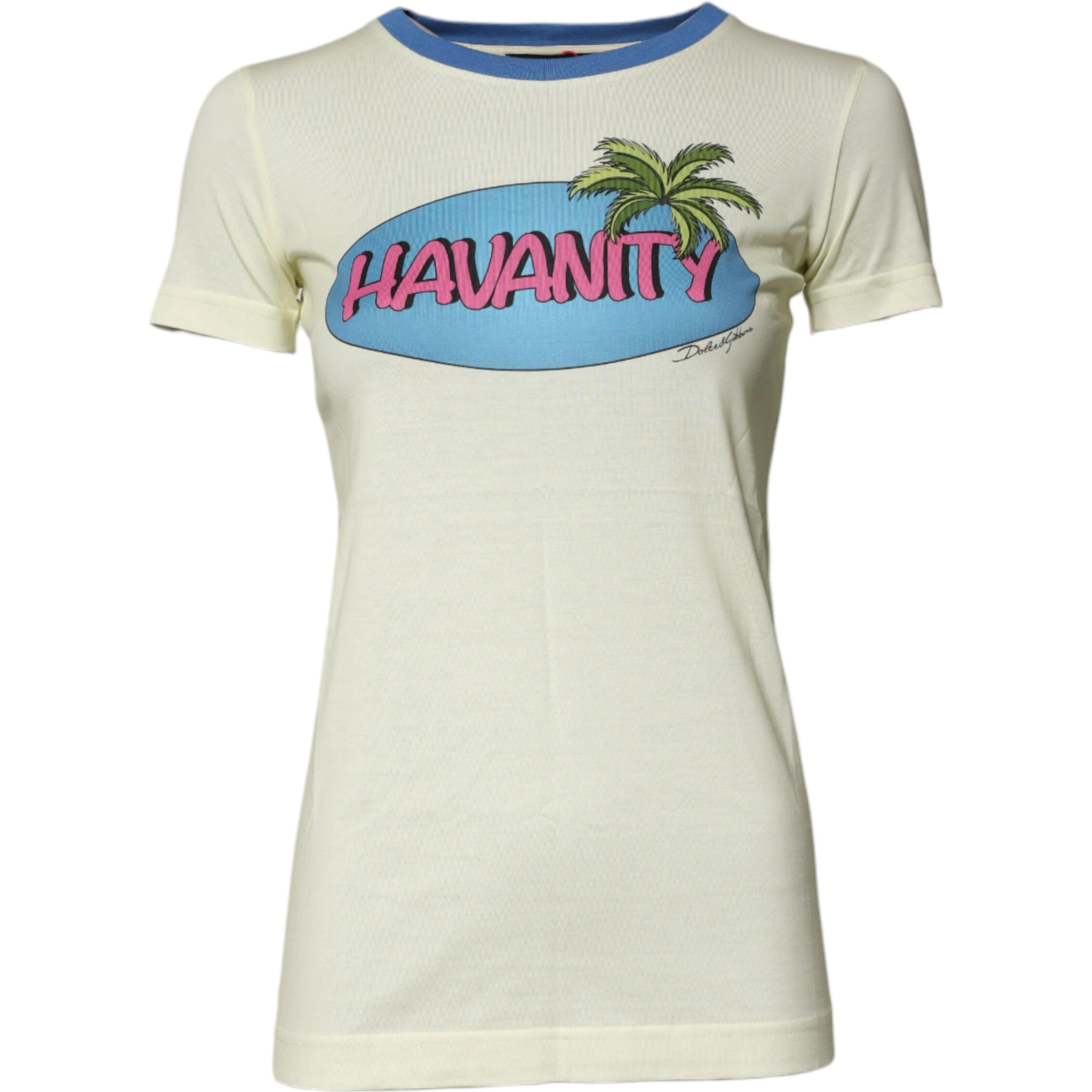 Light Yellow Cotton Short Sleeve T-shirt