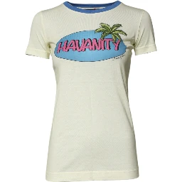 Light Yellow Cotton Short Sleeve T-shirt