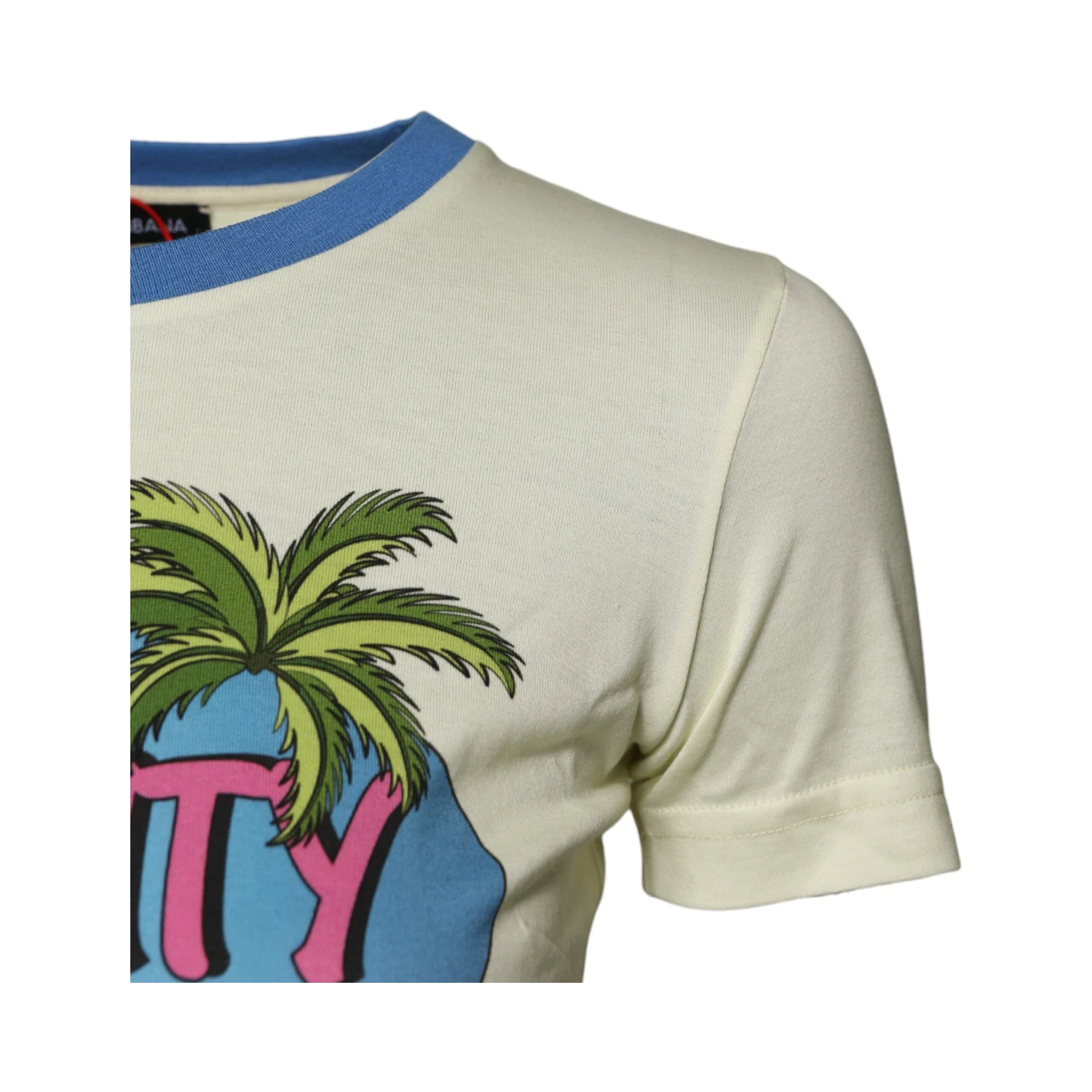 Light Yellow Cotton Short Sleeve T-shirt