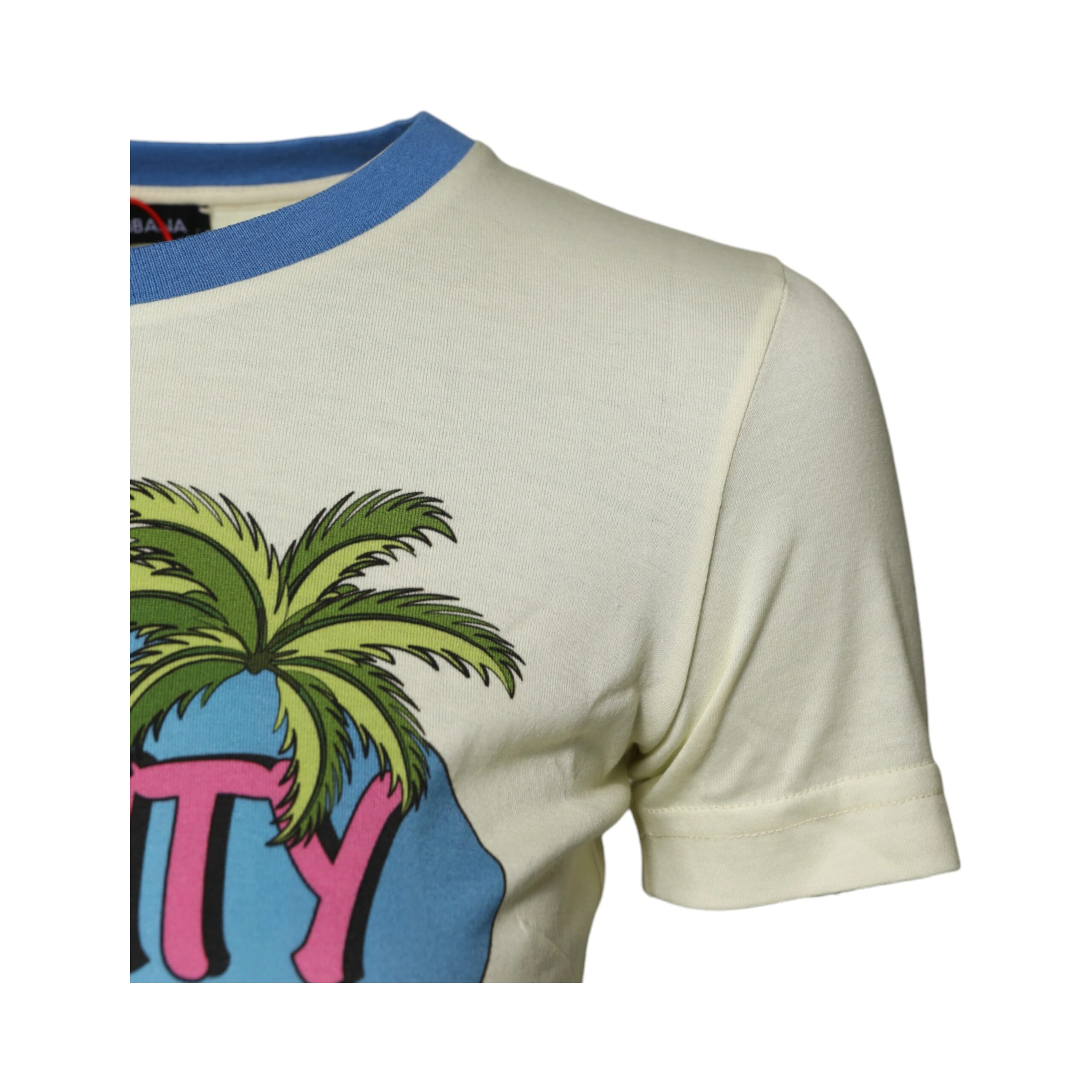 Light Yellow Cotton Short Sleeve T-shirt