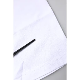 White Bellissima Cotton Crew Neck T-shirt