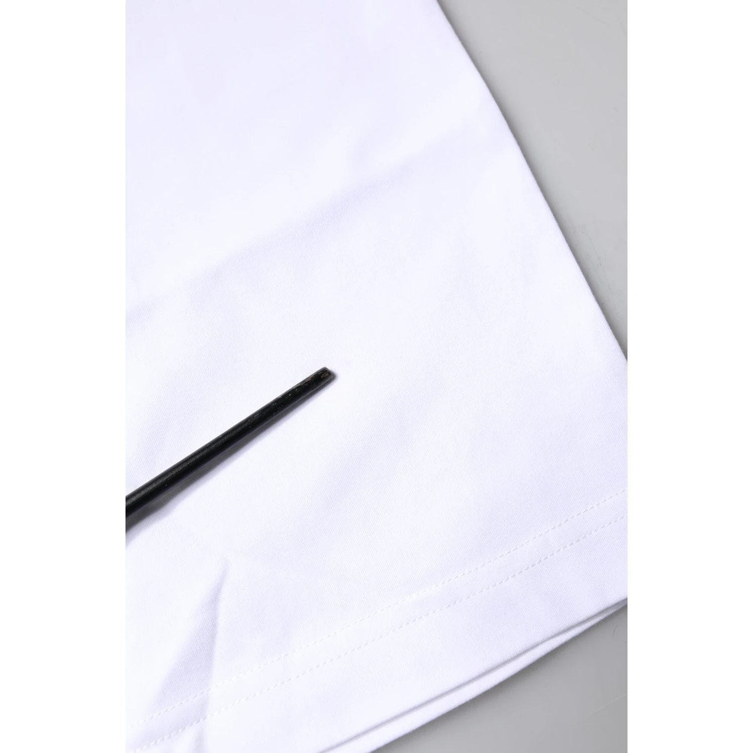 White Bellissima Cotton Crew Neck T-shirt