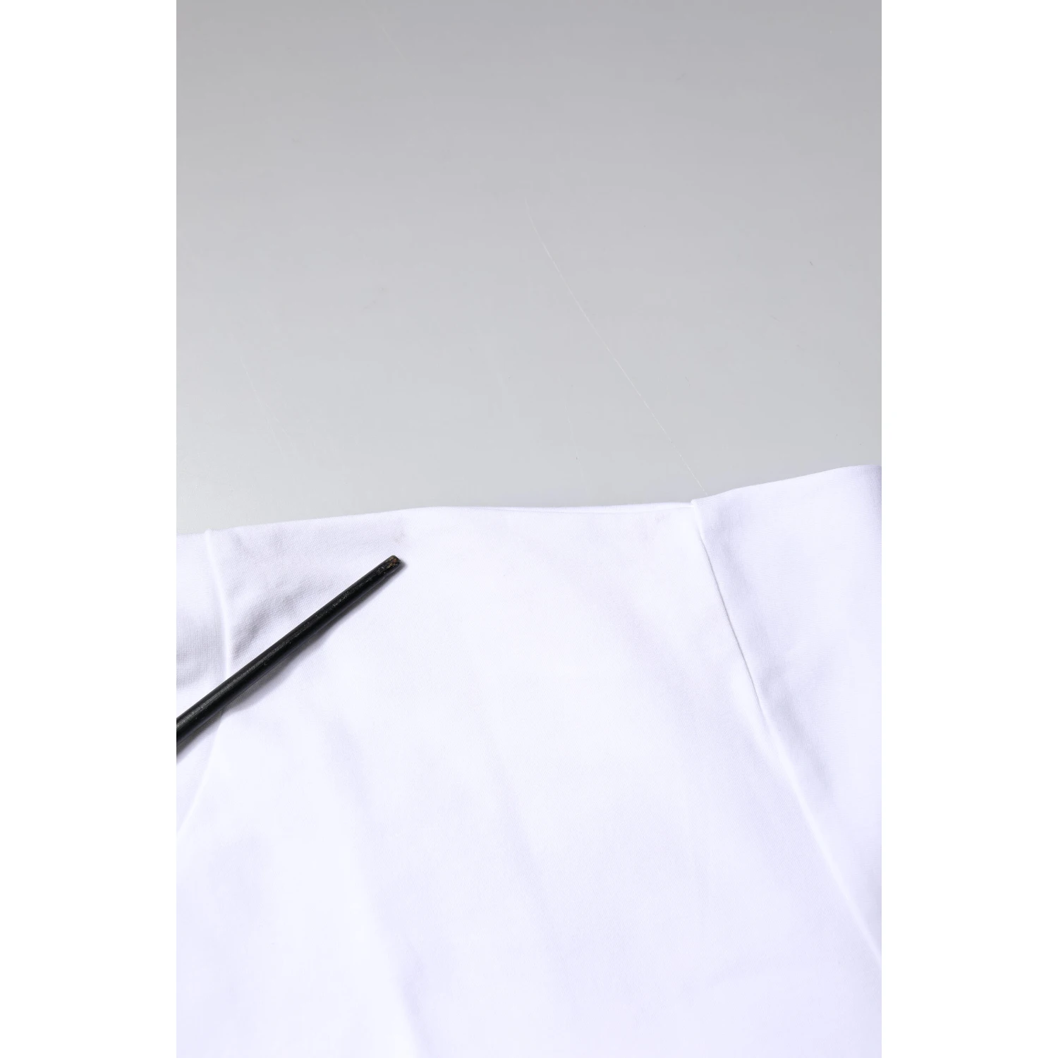 White Bellissima Cotton Crew Neck T-shirt