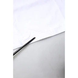 White Bellissima Cotton Crew Neck T-shirt