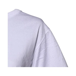White Printed Round Neck Top Cotton T-shirt