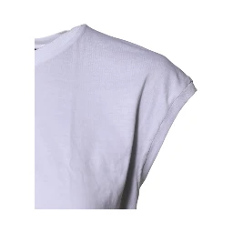 White Cotton Sleeveless Round Neck Tank Top