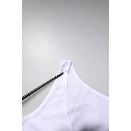White Cotton Sleeveless Round Neck Tank Top