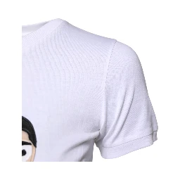 White Cotton #DGFAMILY Embroidery T-shirt