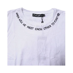 White Cotton Sleeveless Printed Tank T-shirt