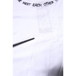 White Cotton Sleeveless Printed Tank T-shirt