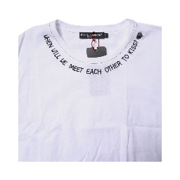 White Cotton Sleeveless Printed Tank T-shirt