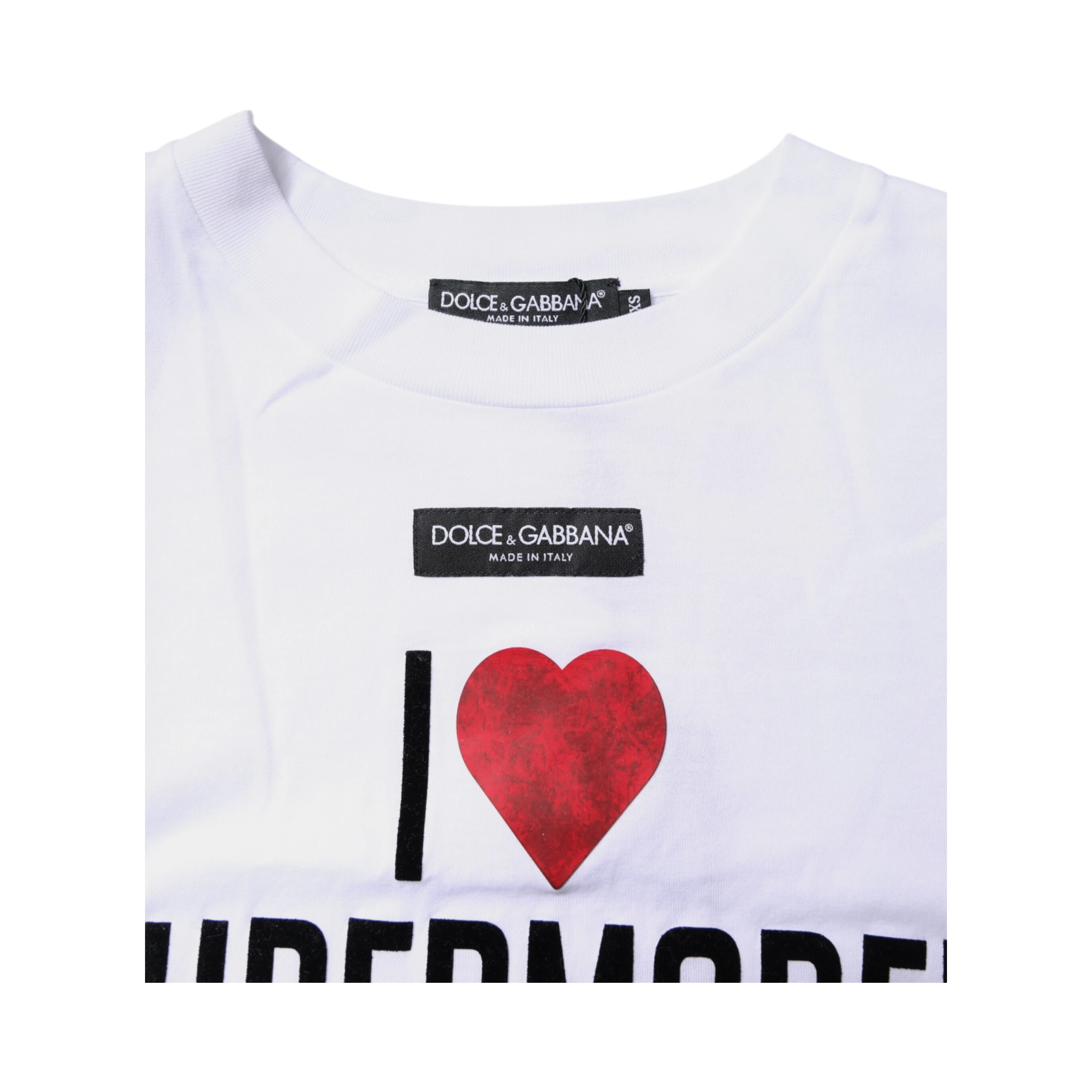 White Printed Round Neck Top Cotton T-shirt