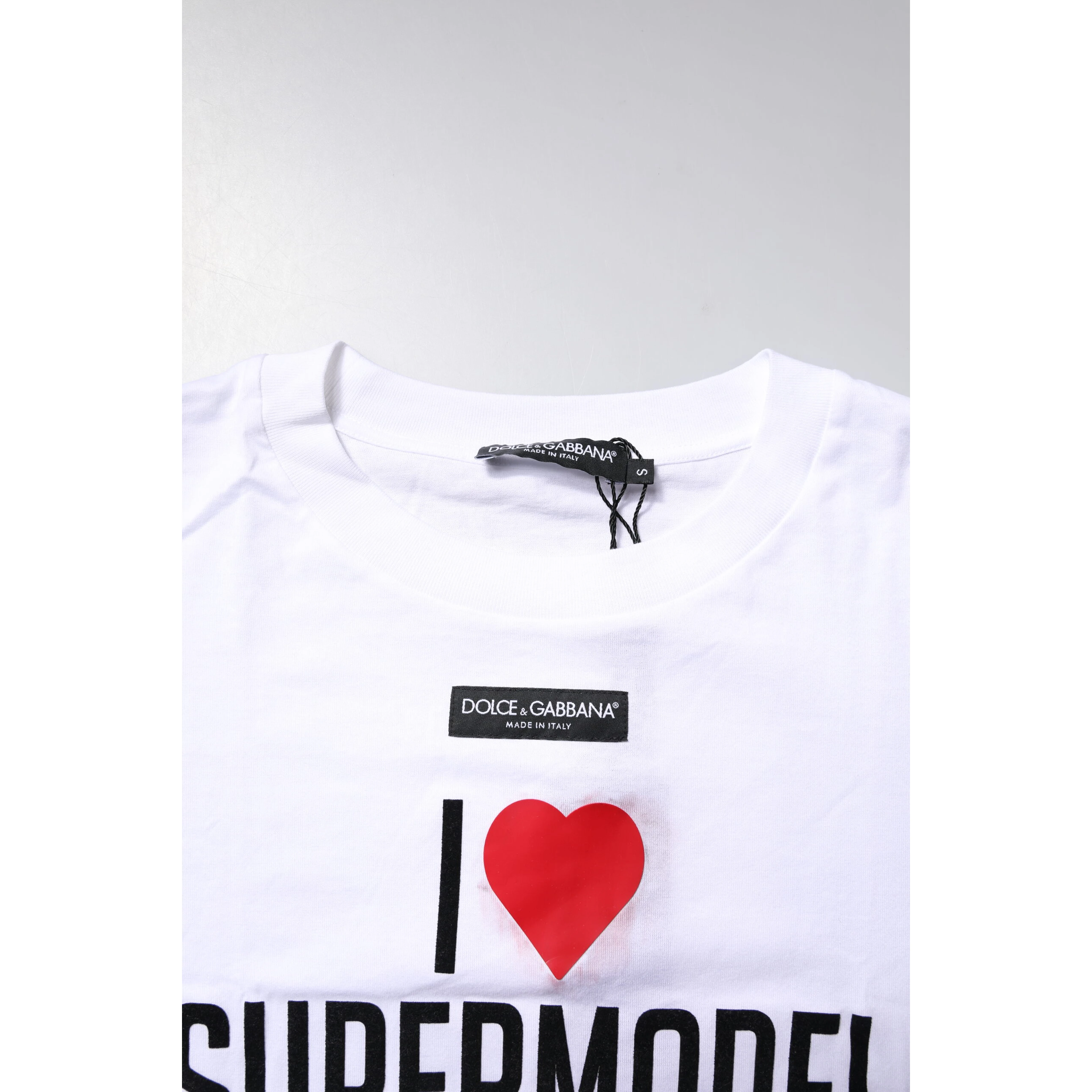 White Printed Round Neck Top Cotton T-shirt