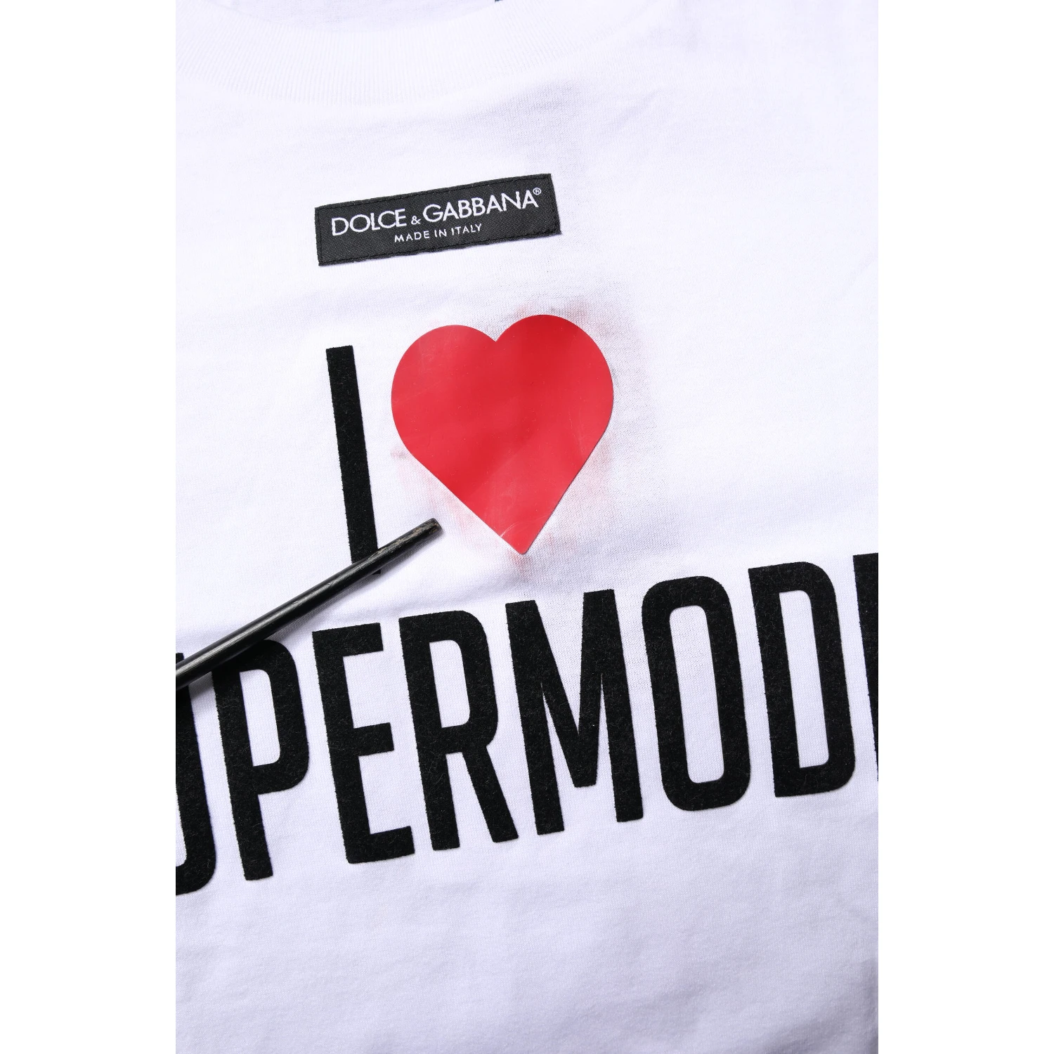 White Printed Round Neck Top Cotton T-shirt