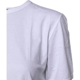 White Short Sleeves Round Neck Top T-shirt